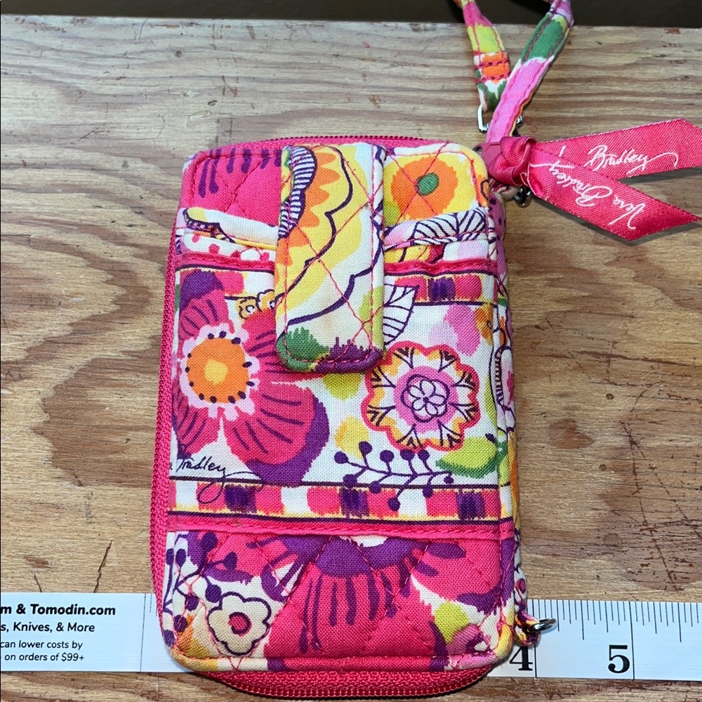 Vera Bradley Pink‎ and Yellow Floral Wristlet - Picture 5 of 7